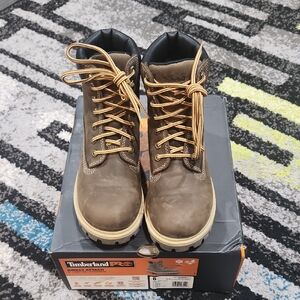 Timberland PRO Woman's Tan Leather Boots